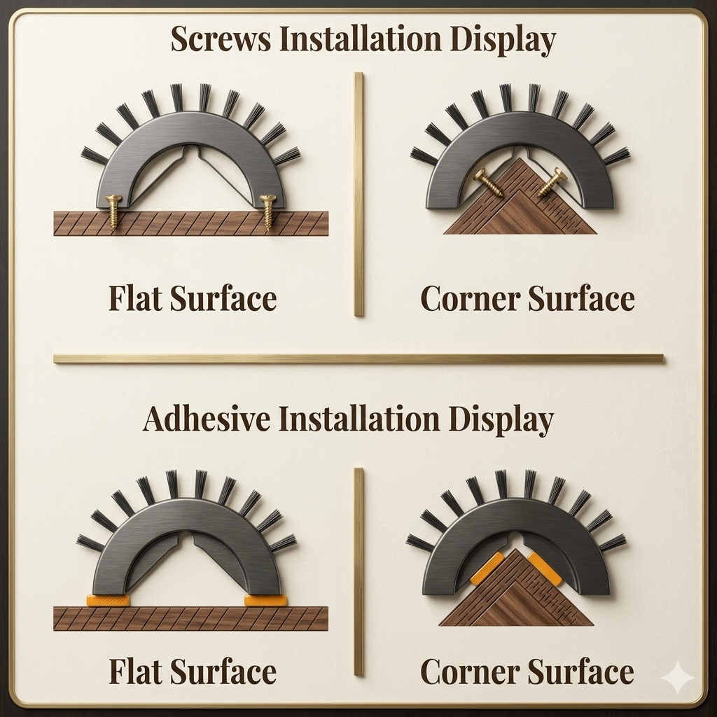 Corner Self-Grooming Wall Brush