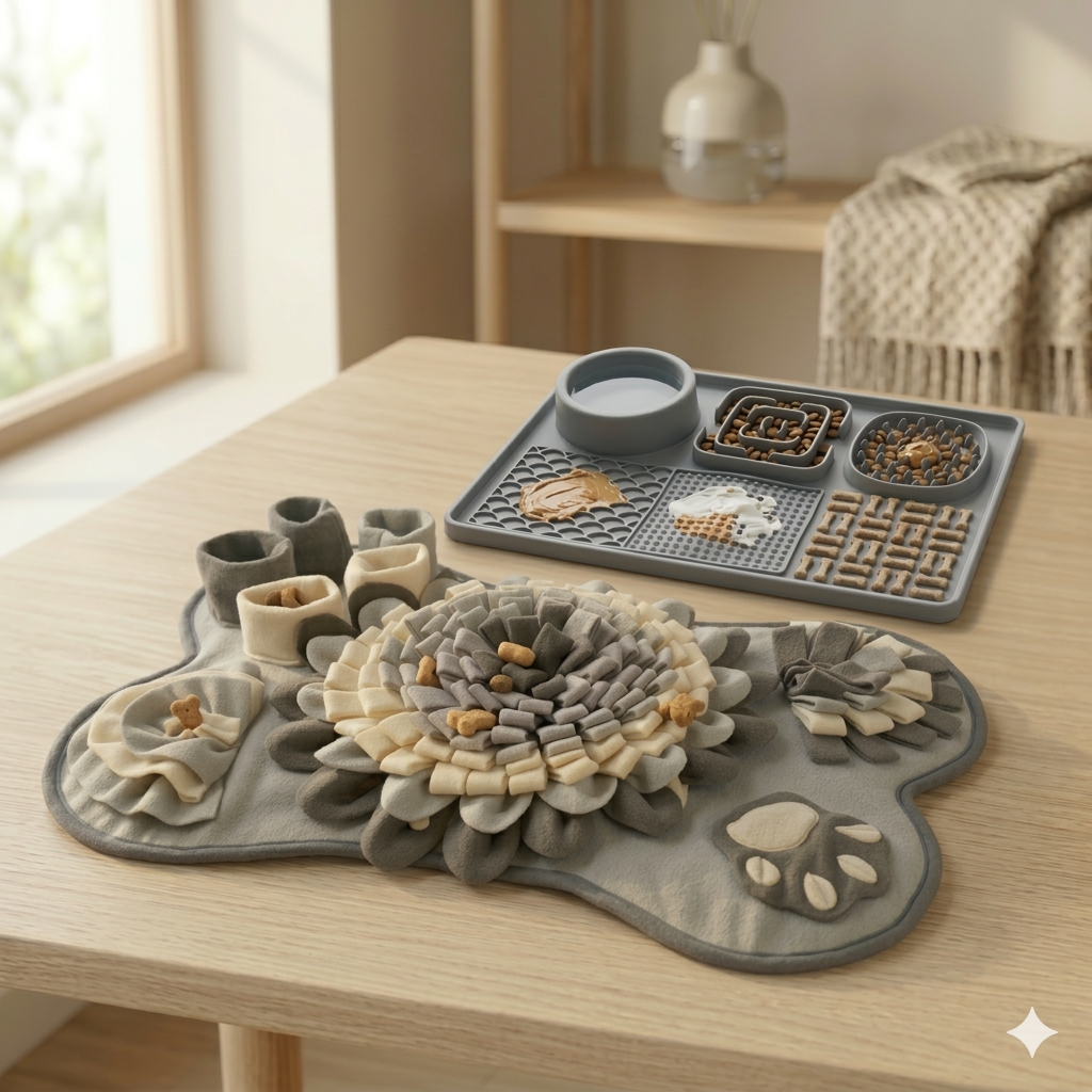 Calm Enrichment Bundle — Lick Mat + Snuffle Mat